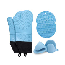 Yuming Factory New Design 6pcs Oven Mitts and Pot Holders Sets